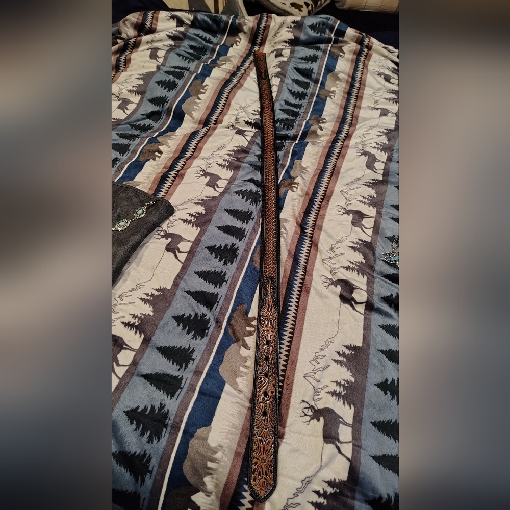 Men's Ariat Brown Leather Belt